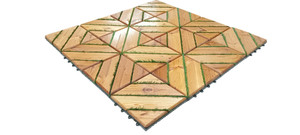 قیمت تایل کفپوش ترموود چمنی