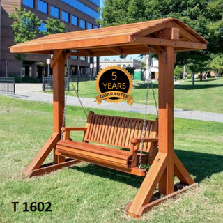 تاب چوبی ترموود 2 نفره با سقف آلاچیق - کد T1602