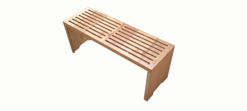 نیمکت باغی 2 نفره فضای باز با چوب چند لایه توسکا و لاک پلی اورتان - کد MF1705