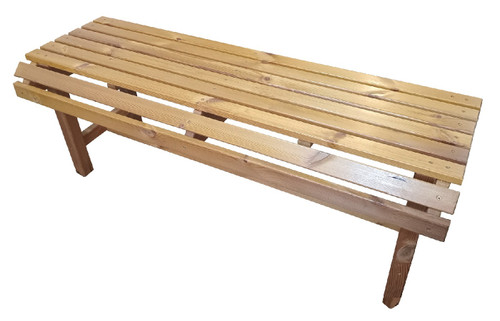 نیمکت ترموود دو نفره با لاک پلی اورتان مناسب استخر و فضای باز - کد MF1704-2