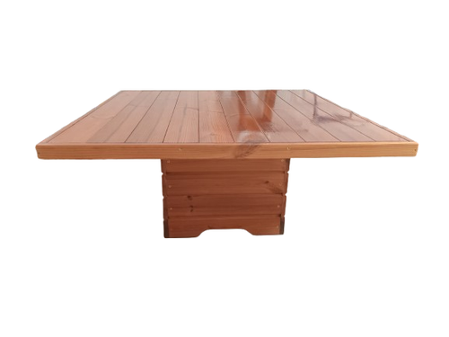 میز پذیرایی باغی ترموود با لاک پلی اورتان مناسب استخر و فضای باز - کد MF1711